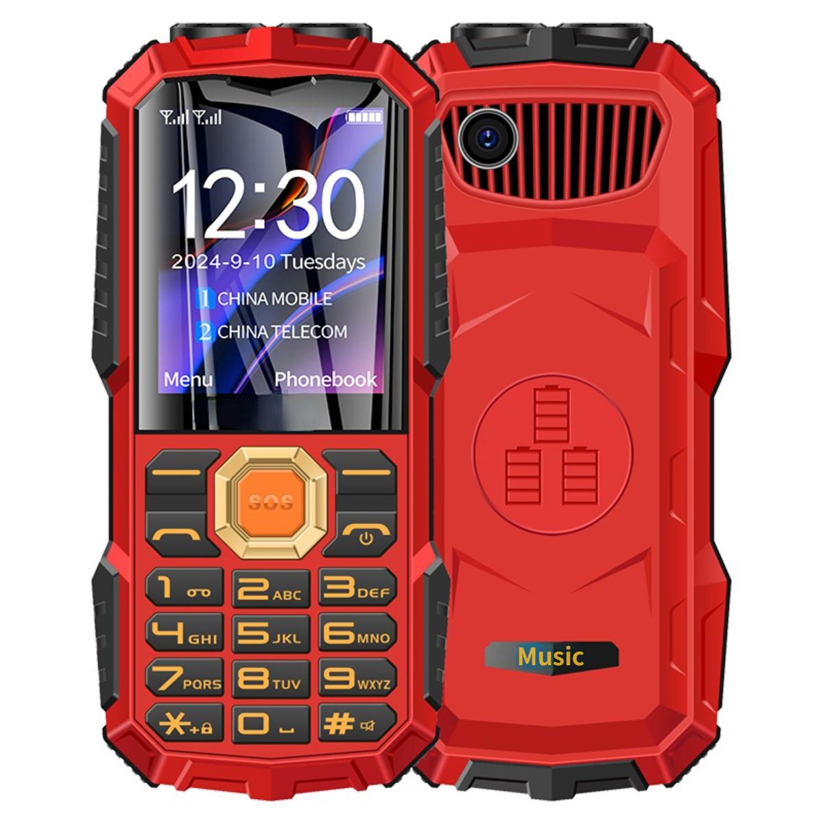 Q7+ 4G Elder Keypad Rugged Phone, 1.77 inch, 16800mAh, 21 Keys, SOS, FM, Network: 4G, Dual SIM(Black)