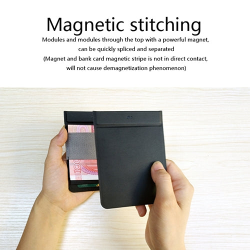 BEI WRH MAG Creative Magnetic Detachable Modular Wallet(Dark Blue)