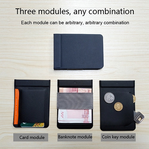 BEI WRH MAG Creative Magnetic Detachable Modular Wallet(Dark Blue)