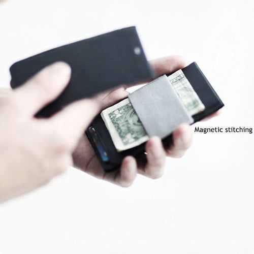 BEI WRH MAG Creative Magnetic Detachable Modular Wallet(Dark Blue)