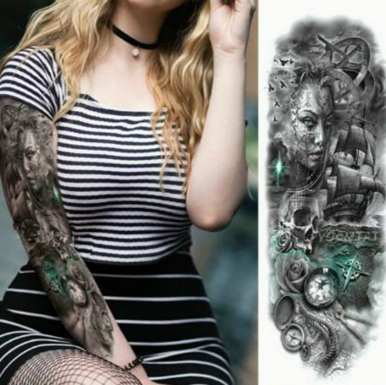 BEI WRH Large Arm Sleeve Waterproof Temporary Tattoo Sticker