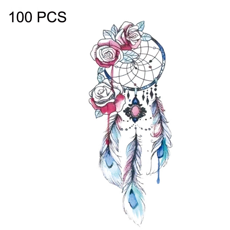 BEI WRH 100 PCS Small Fresh Waterproof Temporary Back Tattoo Stickers