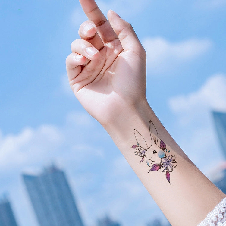 BEI WRH 100 PCS Small Fresh Waterproof Temporary Back Tattoo Stickers