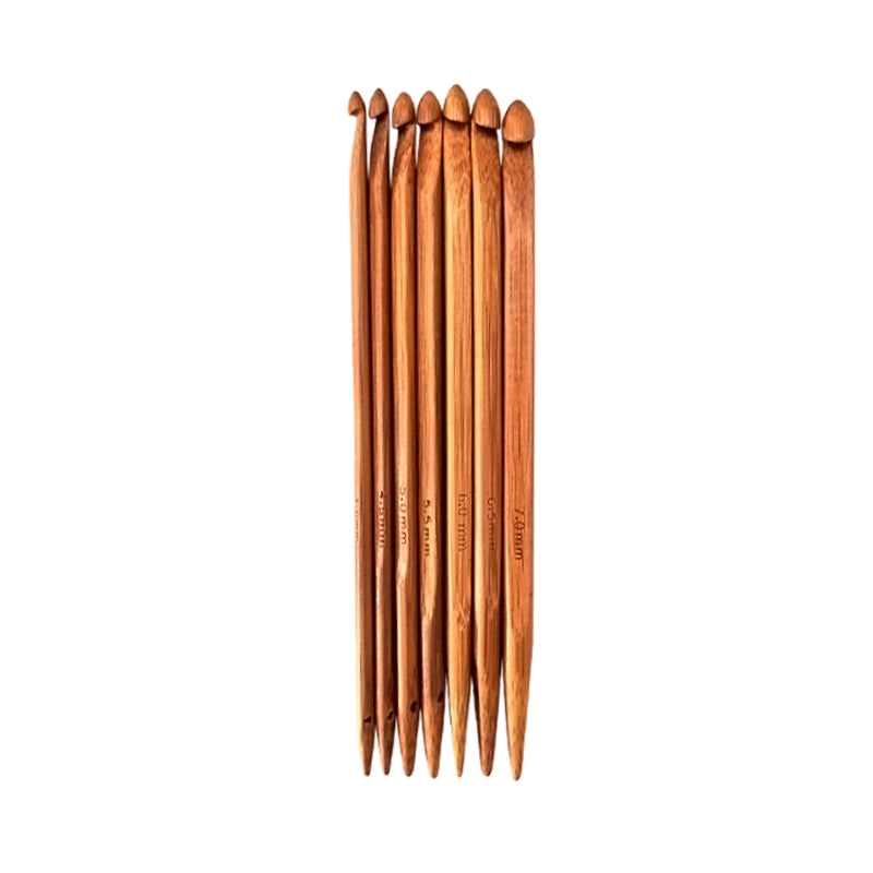 BEI WRH 7 PCS Bamboo Handle Sweater Extra Thick Crochet Knitting Material Tools