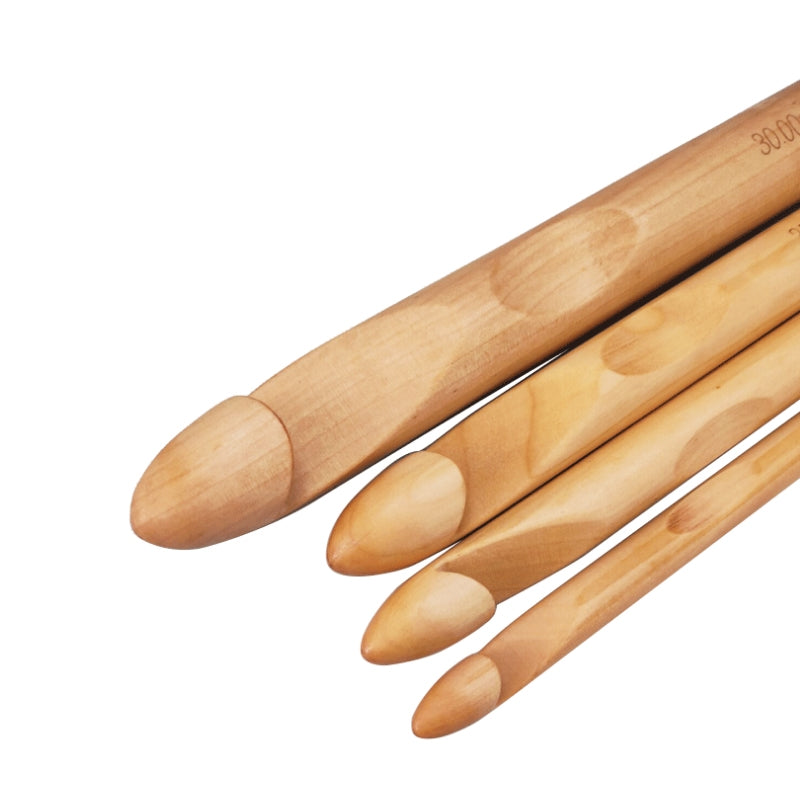 BEI WRH 7 PCS Bamboo Handle Sweater Extra Thick Crochet Knitting Material Tools
