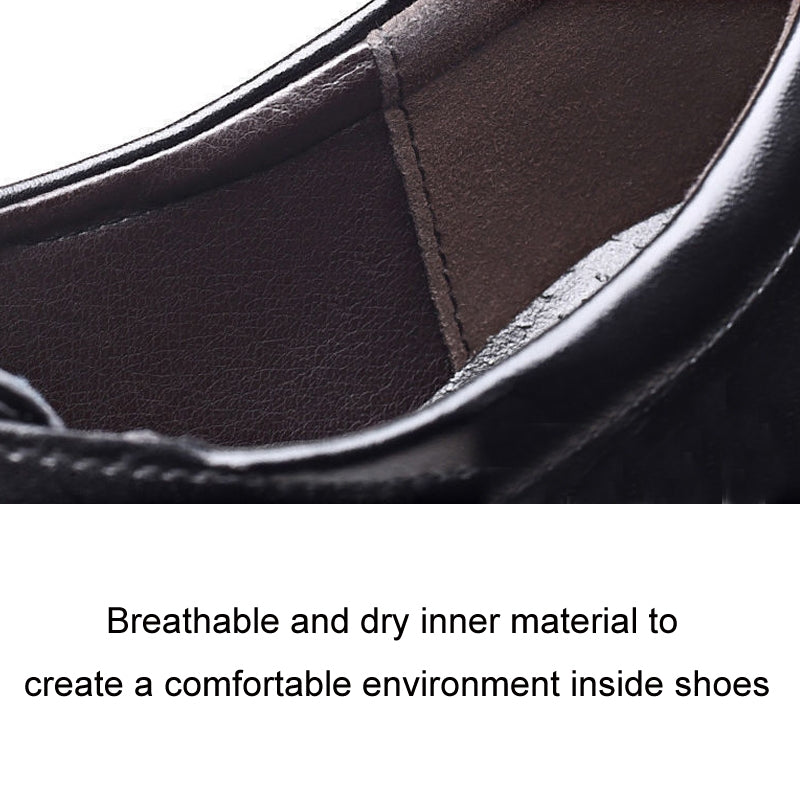 BEI WRH Suit Groomsmen Men Shoes Business Formal Casual Leather Shoes, Size: 42(Black)