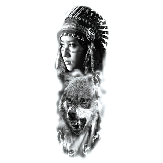 BEI WRH Large Arm Sleeve Waterproof Temporary Tattoo Stickers