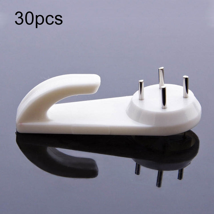 30pcs Press-Free Hanging Nail Hook Strong Wall Invisible Staple Photo ...