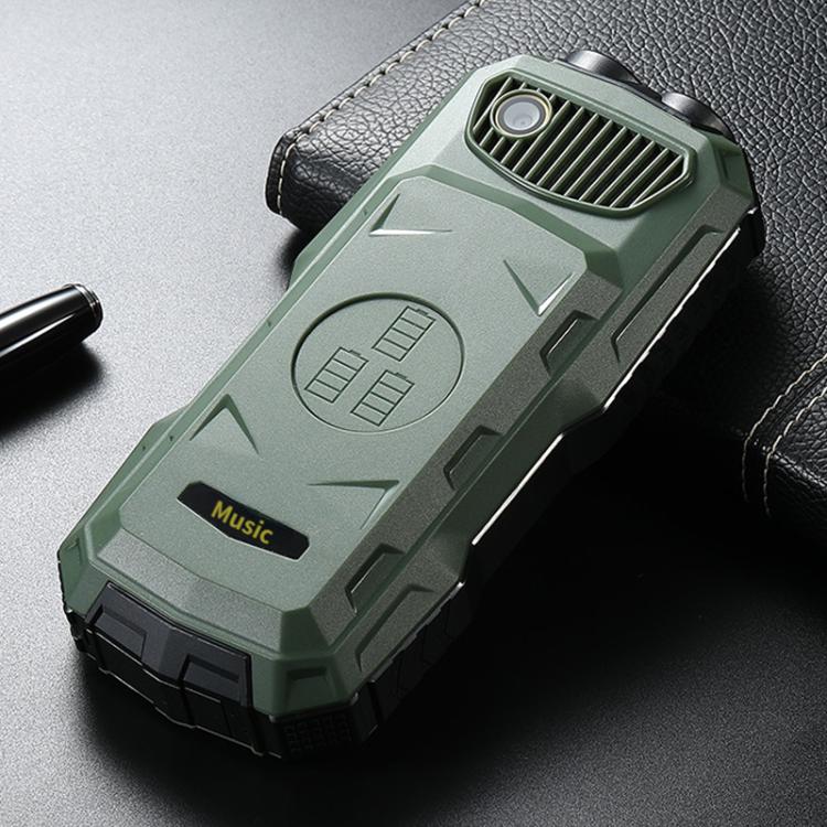 BEI WRH Q7+ 4G Elder Keypad Rugged Phone, 1.77 inch, 16800mAh, 21 Keys, SOS, FM, Network: 4G, Dual SIM (Green) - Mega Discount Store LebanonLebanon