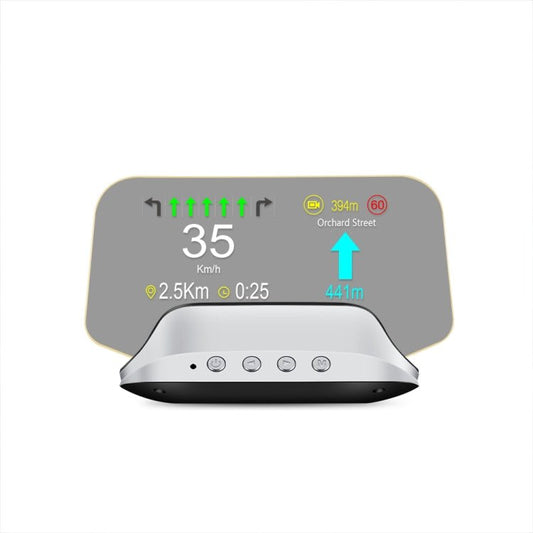 BEI WRH C3 OBD2 + GPS Mode Car Head - up Display HUD Overspeed / Speed / Water Temperature Too High / Voltage Too Low / Engine Failure Alarm / Fatigue Driving Reminder / Navigation Function - Mega Discount Store LebanonLebanon