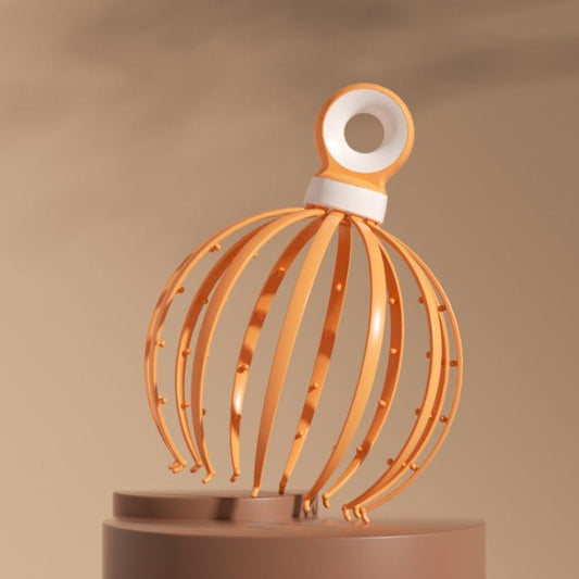 BEI WRH D18 Head Massager Relax Scalp Meridian Massager, Style: 12 Claw (Yellow) - Mega Discount Store LebanonLebanon