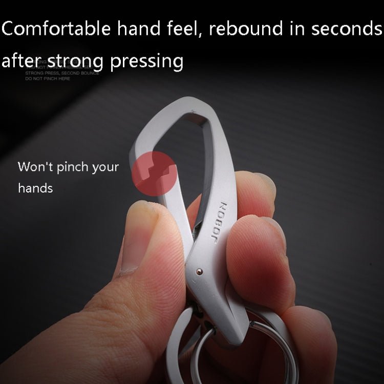 BEI WRH JOBON ZB - 197 Car Waist Hanging Keychain Double Ring Metal Keychain(Black) - Mega Discount Store LebanonLebanon