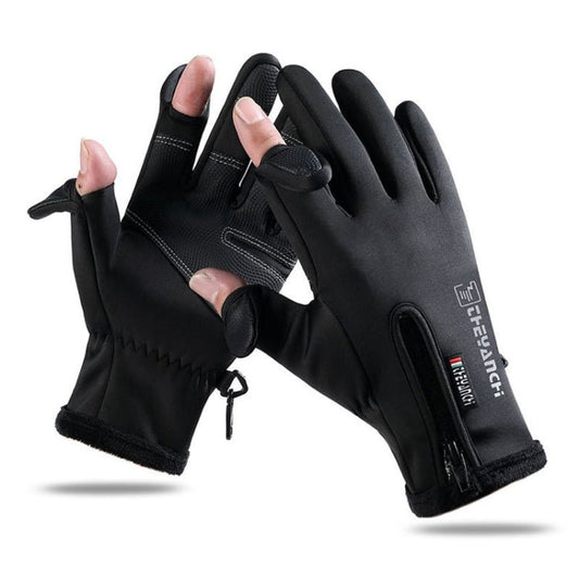 BEI WRH Outdoor Sports Riding Warm Gloves Touch Screen Fingerless Fishing Gloves, Size: L(Black) (Copy) - Mega Discount Store LebanonLebanon