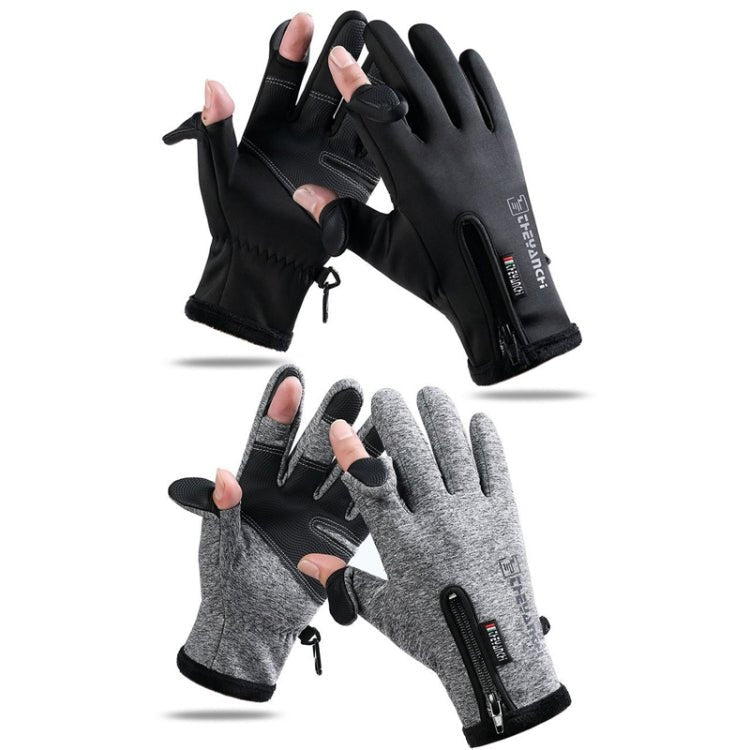 BEI WRH Outdoor Sports Riding Warm Gloves Touch Screen Fingerless Fishing Gloves, Size: L(Black) (Copy) - Mega Discount Store LebanonLebanon